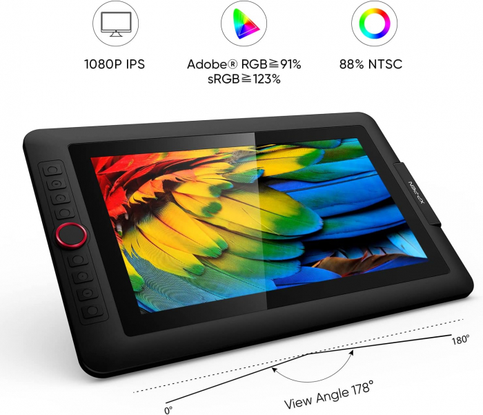 XP-PEN Artist 13.3 Pro,Tableta grafica, FHD, TILT, 8192 niveluri presiune, include Artrage 5, Manusa, 8 varfuri de rezerva [5]