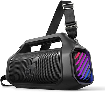 Boxa portabila Anker Soundcore Boom 2 Plus, 140W, BassUp 2.0, IPX7, Lumini RGB, Baterie externa, Bluetooth 5.3, Negru [0]