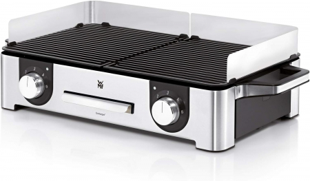 Electrocasnice pentru bucatarie - Gratar electric WMF Lono Master Grill 415280011, 2400W, Argintiu-Negru