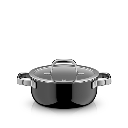 Oală WMF Fusiontec Mineral Pro, 20 cm, pentru inducție, negru