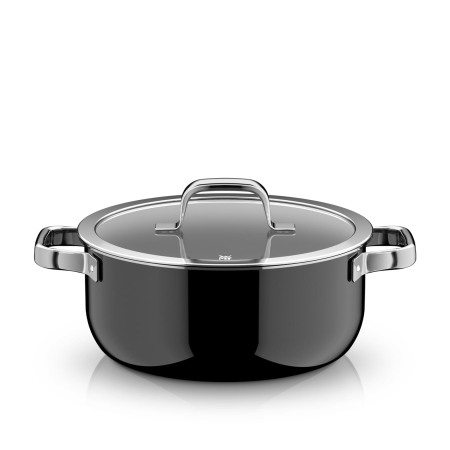 Oală WMF Fusiontec Mineral Pro, 24 cm, pentru inducție, negru