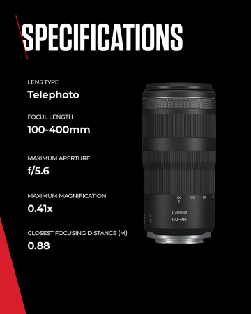 Obiectiv Canon RF 100-400mm F5.6-8 IS USM [4]