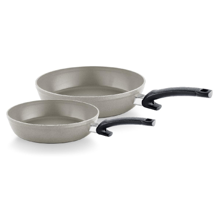 Set tigăi Fissler, 2 bucăți, 24 / 28 cm, pentru inducție, gri