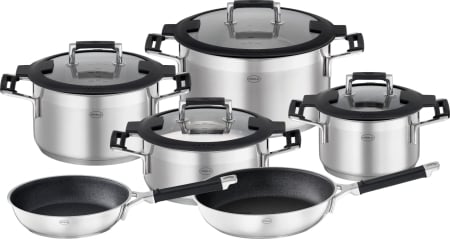 Set tigăi RÖSLE Silence Pro Topf- und, 6 bucăți, negru