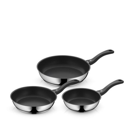 Set tigăi WMF Devil, 3 bucăți, 20 / 24 / 28 cm, pentru inducție