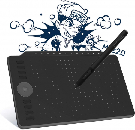 Tablete Grafice - Tableta grafica GAOMON M1220, 12", Stilou 8192 niveluri sensibilitate, compatibila Android/Windows/Mac OS, Negru