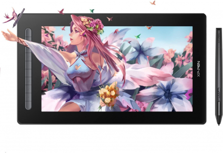 Tablete Grafice - Tableta grafica XP-PEN Artist 16 GEN 2, 15.4" FHD Laminat, TILT, USB Type-C, 94% RGB, include Pen X3 Elite, Manusa, 10 varfuri de rezerva, Negru