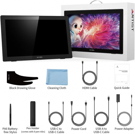Tableta grafica XP-PEN Artist 22 Generatia 2, 21.5" FHD, TILT, 86% RGB, include Stand Ajustabil, Artrage 5, Manusa, 8 varfuri de rezerva [2]