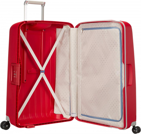 Troller Samsonite S'Cure Spinner, Crimson Red, 4 roti, 81 cm [2]