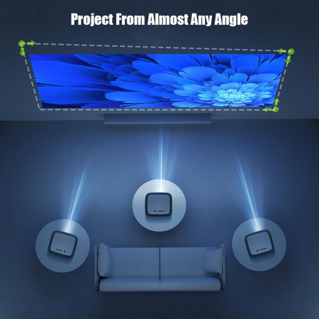 Videoproiector Byintek X25, Full HD, 680 ANSI lumeni, Android 9.0 [2]