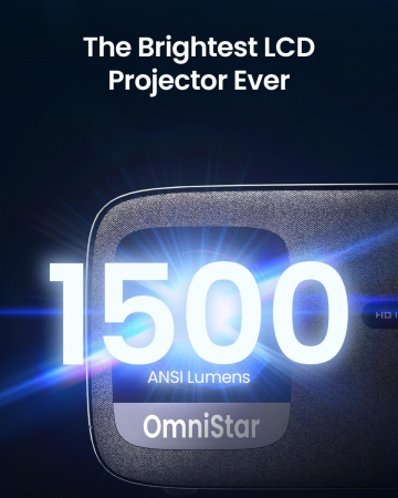 Videoproiector Casiris OmniStar L80, 1500 ANSI Lumeni, Full HD 1080P Bluetooth 5G WiFi, Suportat 4K, Focalizare automata/Correctie trapezoidala, Difuzoare 30W, Compatibil cu iOS/Android/HDMI/USB/TV St [4]