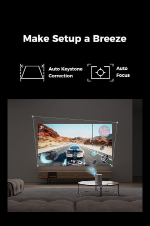 Videoproiector Emotn N1 500 ANSI Lumeni, Netflix cu licenta oficiala nativ 1080p Full HD, focalizare automata, corectie trapezoidala automata, imagine de 120 inchi, Dolby Audio, 5G Wi-Fi si Bluetooth  [2]