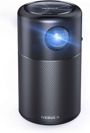 TV, Audio-Video & Foto - Videoproiector portabil Anker Nebula Capsule, WVGA, DLP, Boxe 360, Android 7.1