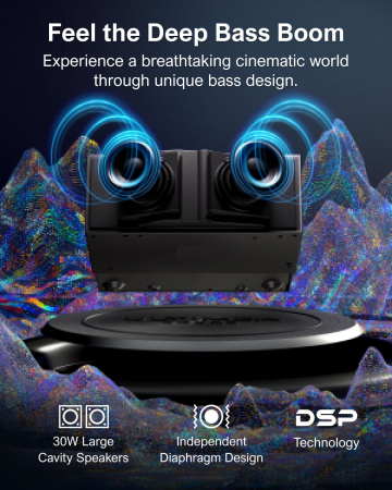 Videoproiector ULTIMEA Apollo P60 WiFi Bluetooth 900 ANSI Lumeni, FullHD, Suport 4K Home Cinema [3]