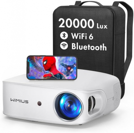 TV, Audio-Video & Foto - Videoproiector Wimius K7, 5G WiFi Bluetooth 9800 Lm