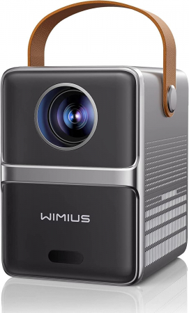 TV, Audio-Video & Foto - Videoproiector Wimius P61 WiFi Bluetooth 8000 Lumeni portabil, 1080P Full HD 5G USB 2.0 Gri ​​pentru Home Cinema, iOS/Android/Loptop/USB/PS5/AV