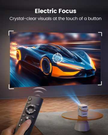 Viodeoproiector TOPTRO B1 cu WiFi and Bluetooth, Battery Powered Projector 1080P, TOPTRO Smart Portable Projector, Auto Focus Keystone, Outdoor Movie Projector for Phone/TV Stick [2]