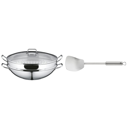 Wok WMF Macao -Set, 4 bucăți, 36 cm, pentru inducție