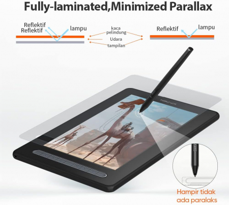 XP-PEN Artist 13 2nd Tableta grafica, Display FHD, 8192 niveluri presiune, include Artrage 5, Manusa, 8 varfuri de rezerva [5]