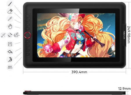 XP-PEN Artist 13.3 Pro,Tableta grafica, FHD, TILT, 8192 niveluri presiune, include Artrage 5, Manusa, 8 varfuri de rezerva [3]