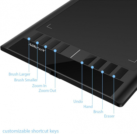 XP-PEN Star 03 V2 Tableta grafica, 10x6", USB, 8 Butoane, 8192 niveluri presiune, include Pen-Stand, 8 varfuri de rezerva [6]