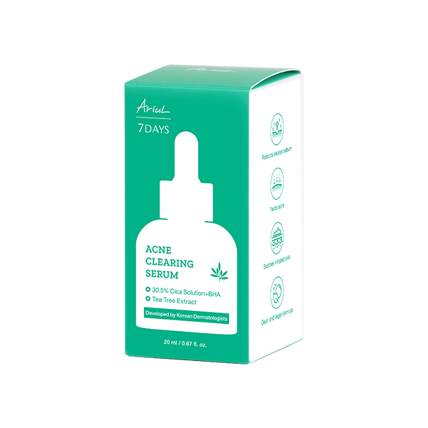 Ariul 7Days AC Cica Serum Acnee 30.5% Cica Solution+BHA & Tea Tree x 20 ml [1]