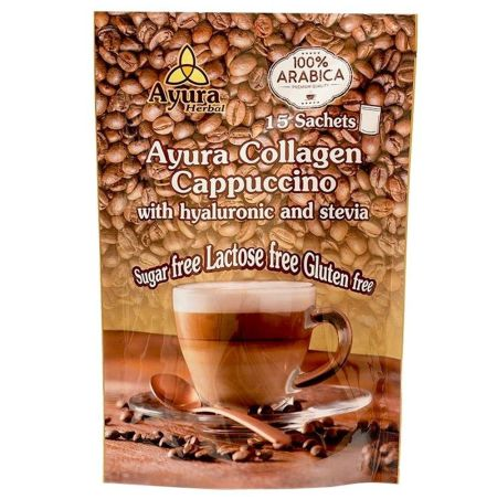 Ayura Collagen Cappuccino Cu Acid Hialuronic Si Stevie x 15 pl. [1]
