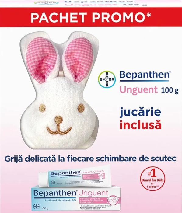 Bepanthen 5% Unguent x 100 g + Jucarie Iepuras [2]