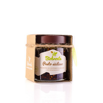 BioBronte Pesto Sicilian Cu Fistic Si Rosii Uscate Bio x 150 g [1]