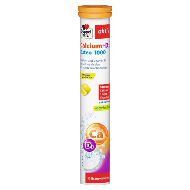 Doppelherz Aktiv Calciu + D3 Osteo 1000 mg x 15 cpr. efervescente [1]