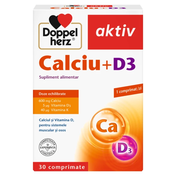 Doppelherz Aktiv Calciu + D3 x 30 cpr. [1]
