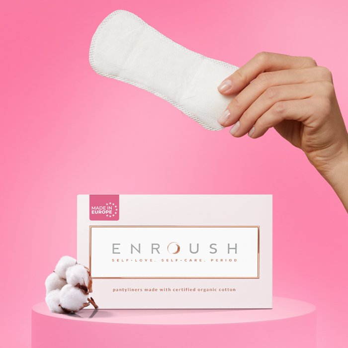 Enroush Absorbante Bumbac Organic Zilnice Normal Absorbtie Medie x 24 bc. [2]