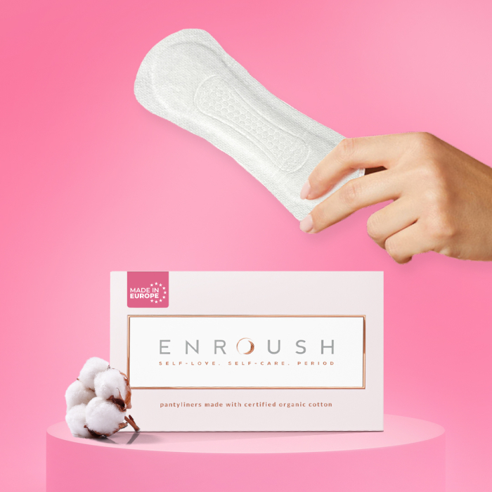 Enroush Absorbante Bumbac Organic Zilnice Ultra Subtiri Absorbtie Mica x 24 bc. [2]