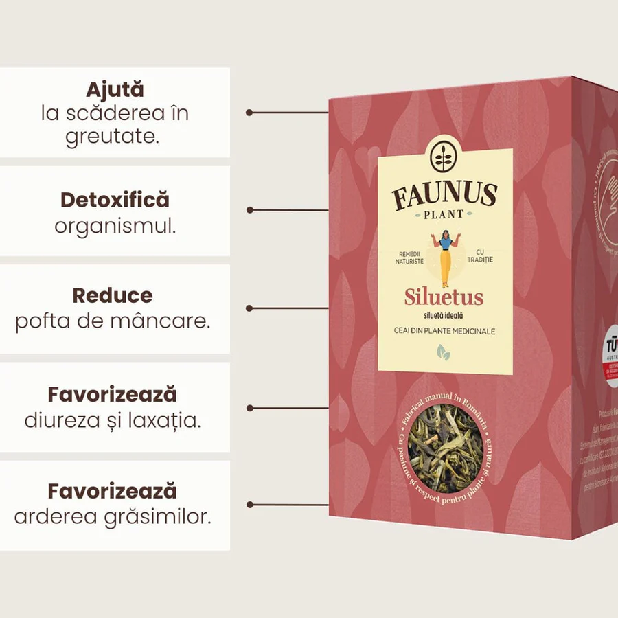 Faunus Plant Siluetus Ceai Silueta Ideala x 90 g [2]