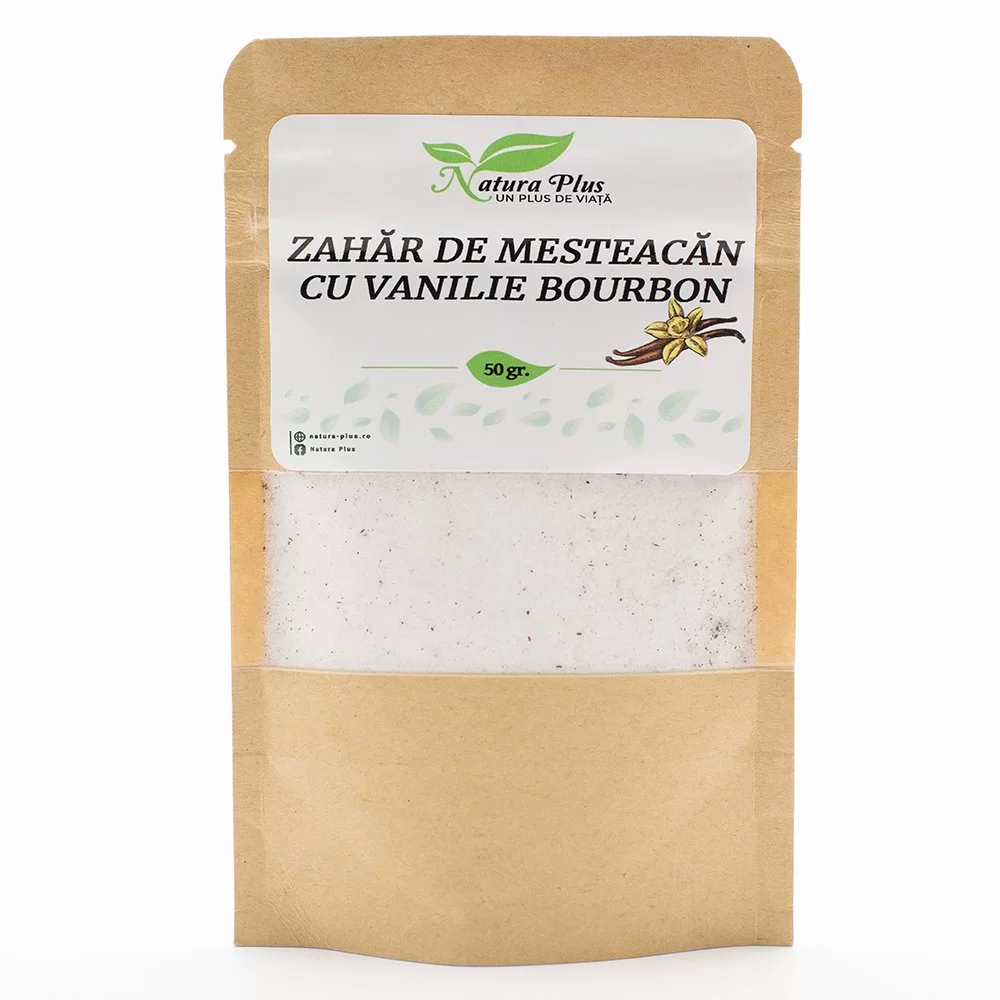 Natura Plus Zahar De Mesteacan Cu Vanilie Bourbon x 50 g [1]