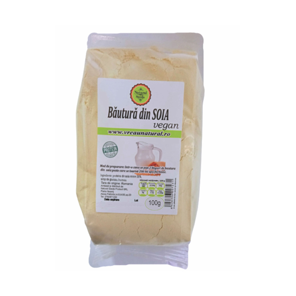 Natural Seeds Bautura Instant Din Soia Vegan x 100 g [1]