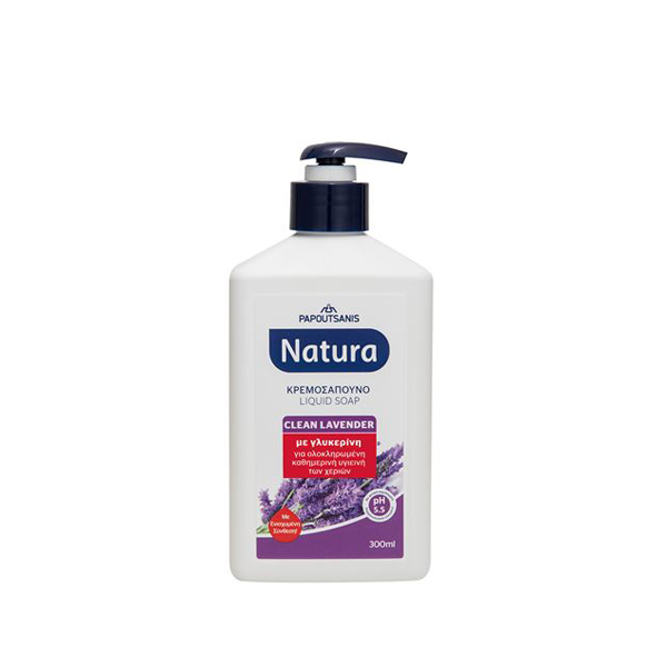 Papoutsanis Natura Sapun Lichid Lavanda x 300 ml [1]