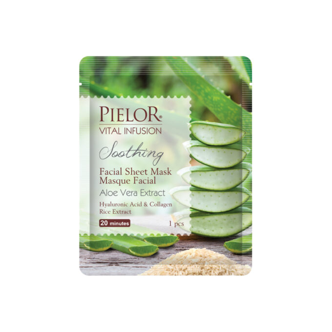 Pielor Vital Infusion Masca Faciala Calmanta Cu Aloe Vera Si Extract De Orez x 25 ml [1]
