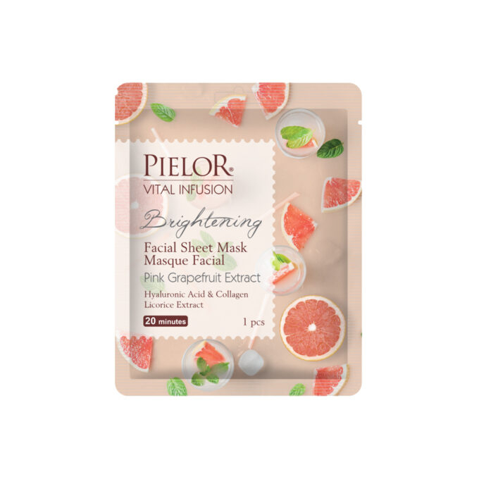 Pielor Vital Infusion Masca Faciala Iluminatoare Cu Grapefruit Si Lemn Dulce x 25 ml [1]