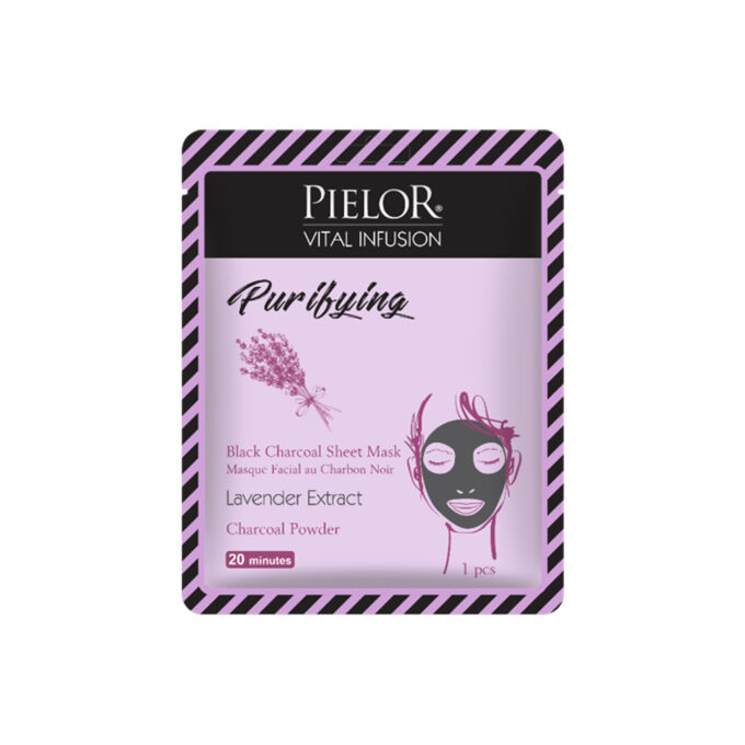 Pielor Vital Infusion Masca Faciala Purificatoare Cu Carbune Negru Si Lavanda x 25 ml [1]