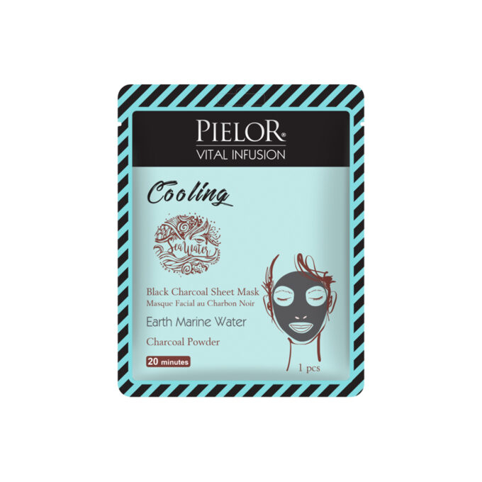 Pielor Vital Infusion Masca Faciala Racoritoare Cu Carbune Negru Si Apa De Mare x 25 ml [1]