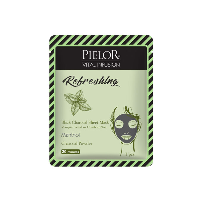 Pielor Vital Infusion Masca Faciala Revigoranta Cu Carbune Negru Si Mentol x 25 ml [1]