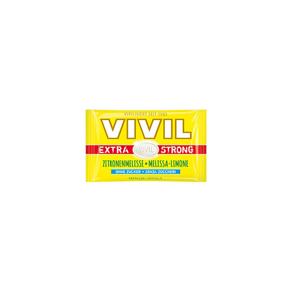 Vivil Extra Strong Bomboane Cu Lamaie Si Melissa Fara Zahar x 25 g [1]