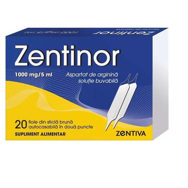 Zentinor Aspartat De Arginina 1000 mg/5 ml x 20 fiole buvabile [1]
