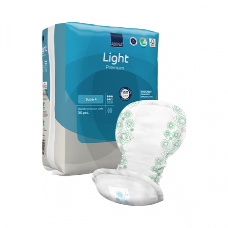 Absorbante incontinenta - Abena Light Premium Super 4 Absorbante Anatomice Pentru Incontinenta Usoara-Moderata x 30 bc.