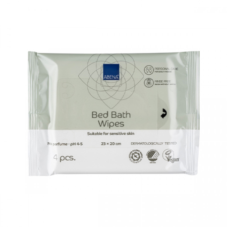 Dispozitive medicale - Abena Servetele Umede Pentru Spalare Fara Apa Pentru Piele Sensibila 20 x 23 cm x 8 bc.