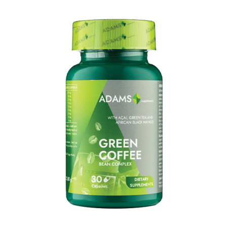 Controlul greutatii - Adams Vision Green Coffee Bean Extract x 30 cps.
