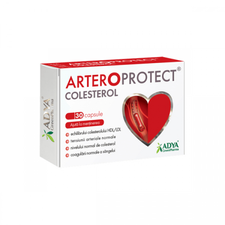 Afectiuni metabolice - Adya ArteroProtect Colesterol x 30 cps.
