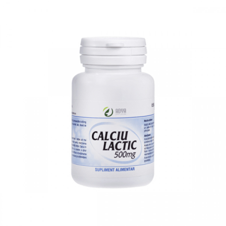 Vitamine si minerale - Adya Calciu Lactic 500 mg x 100 cps.