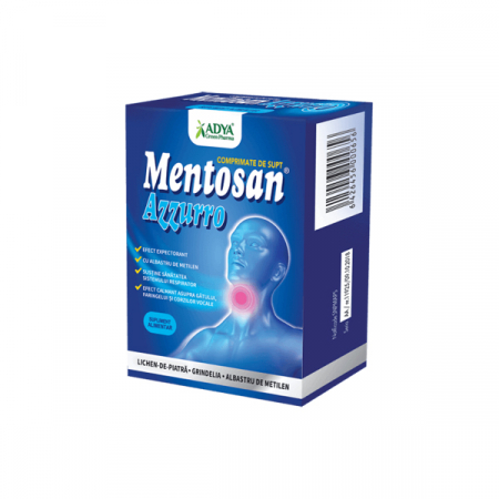 Dureri in gat - Adya Mentosan Azzurro x 21 cpr. de supt